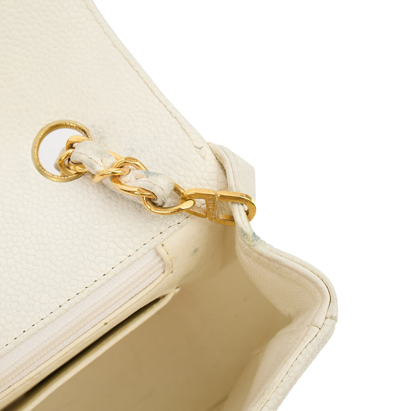 Picture of Chanel Shoulder Bag Chain Flap Bag in White, Caviar Leather