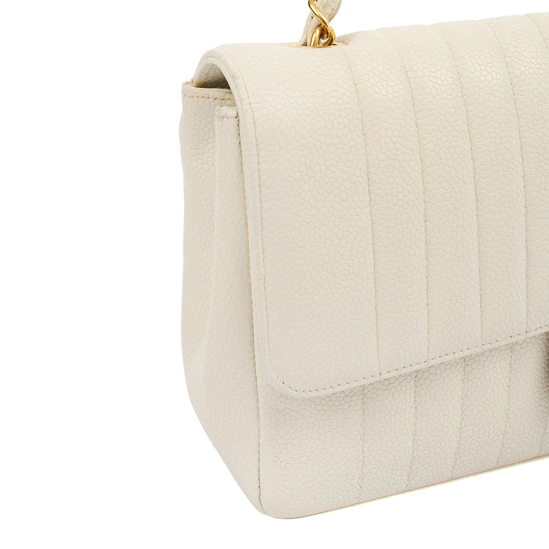 Picture of Chanel Shoulder Bag Chain Flap Bag in White, Caviar Leather
