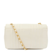 Picture of Chanel Shoulder Bag Chain Flap Bag in White, Caviar Leather