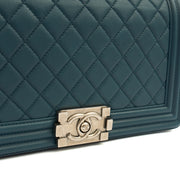 Picture of Chanel Shoulder Bag Boy - Medium in Blue, Leather