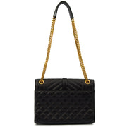 Picture of Saint Laurent Shoulder Bag Envelope - Medium in Black, Leather