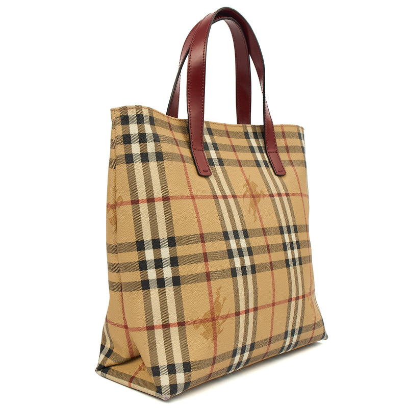 Picture of Burberry Tote Tote in Neutral, Canvas