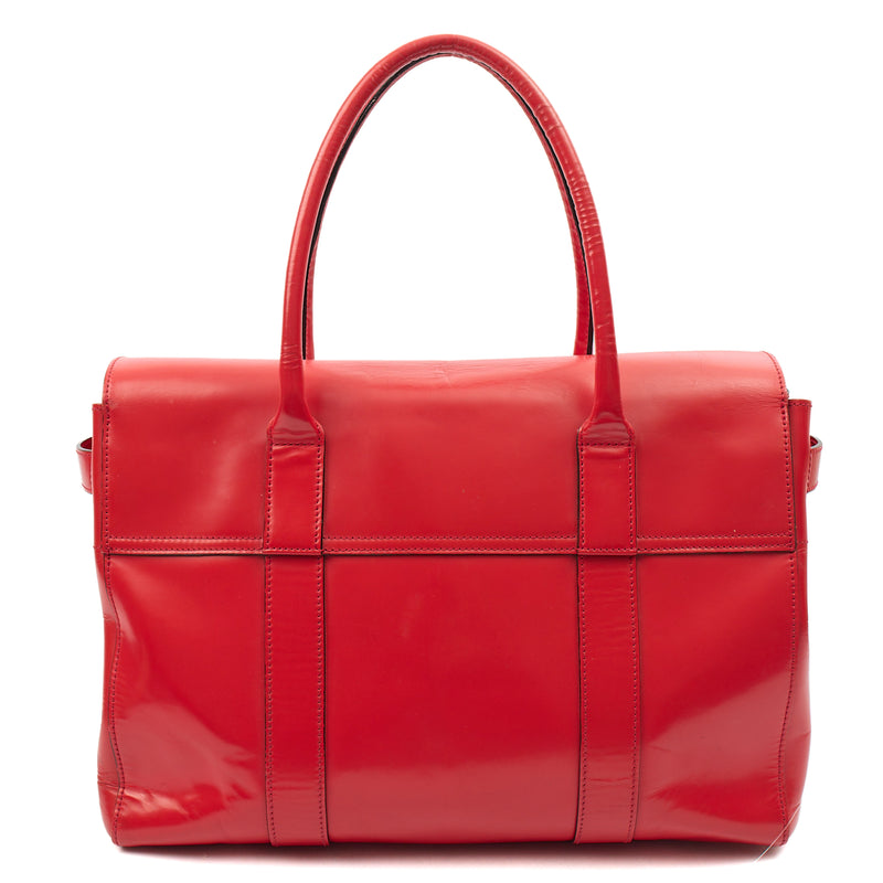 Picture of Mulberry Top Handle Bayswater Heritage in Red, Patent Leather