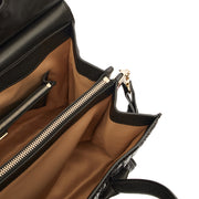 Picture of Versace Tote Shoulder Bag in Black, Patent Leather