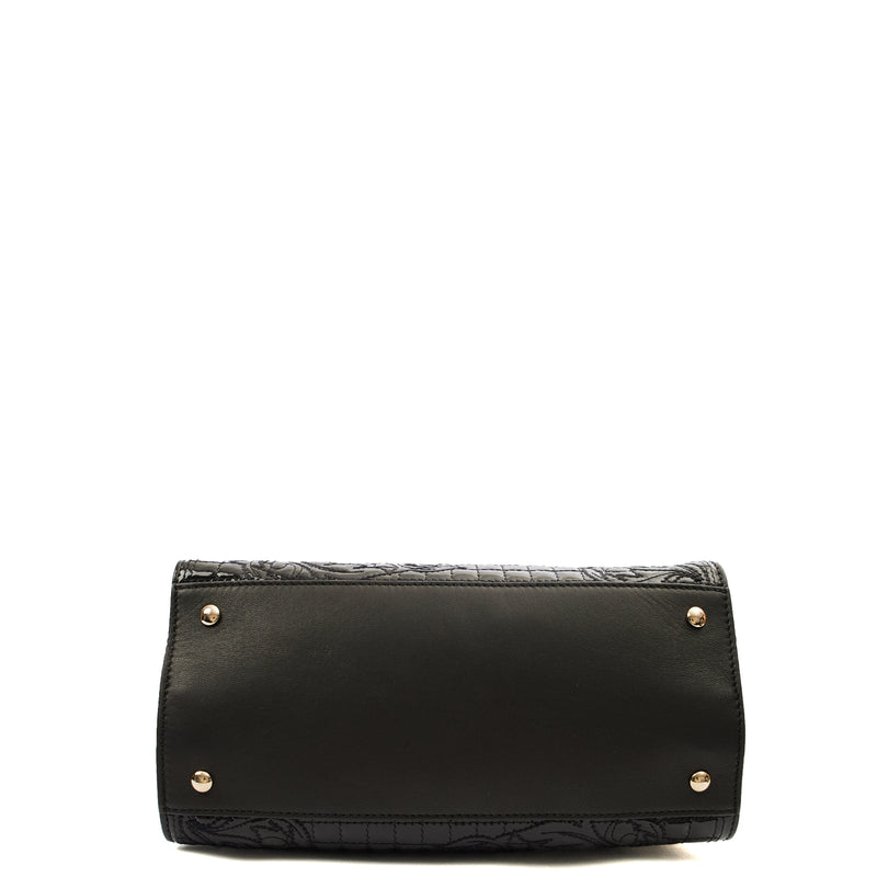 Picture of Versace Tote Shoulder Bag in Black, Patent Leather