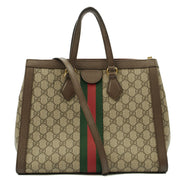 Picture of Gucci Tote Ophidia Tote - Large in GG Supreme, Leather
