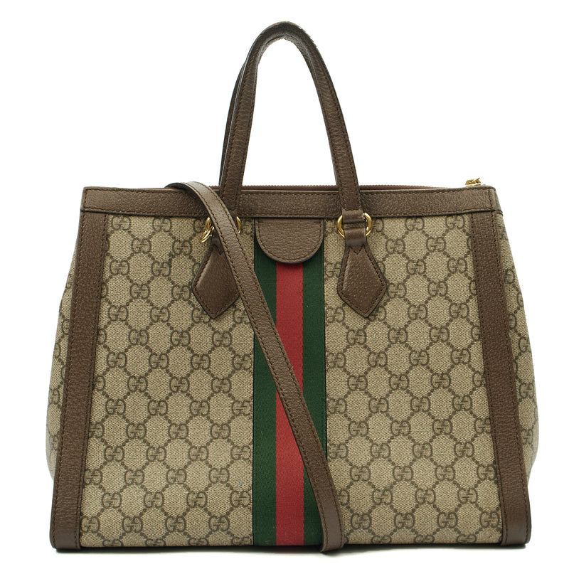 Picture of Gucci Tote Ophidia Tote - Large in GG Supreme, Leather