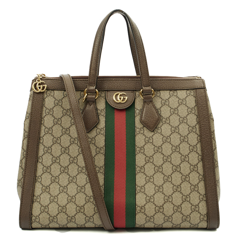 Picture of Gucci Tote Ophidia Tote - Large in GG Supreme, Leather