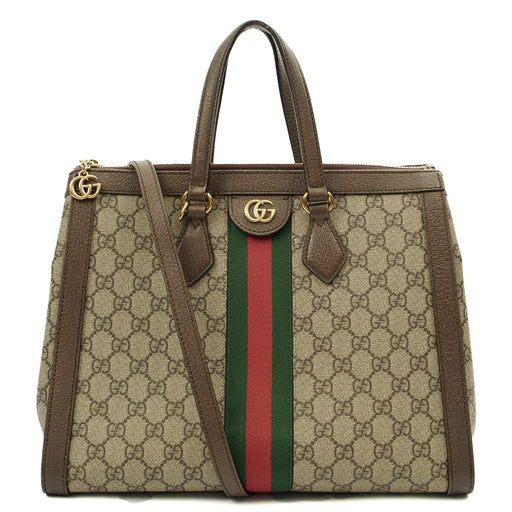 Picture of Gucci Tote Ophidia Tote - Large in GG Supreme, Leather