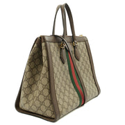 Picture of Gucci Tote Ophidia Tote - Large in GG Supreme, Leather