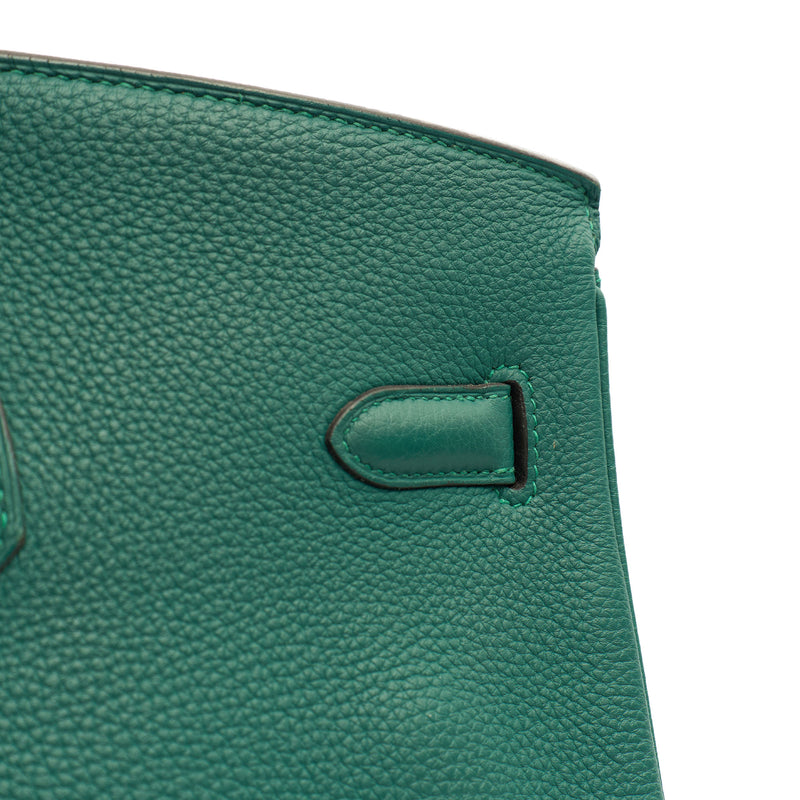 Picture of Hermes Tote Birkin 40 in Malachite, Togo Leather