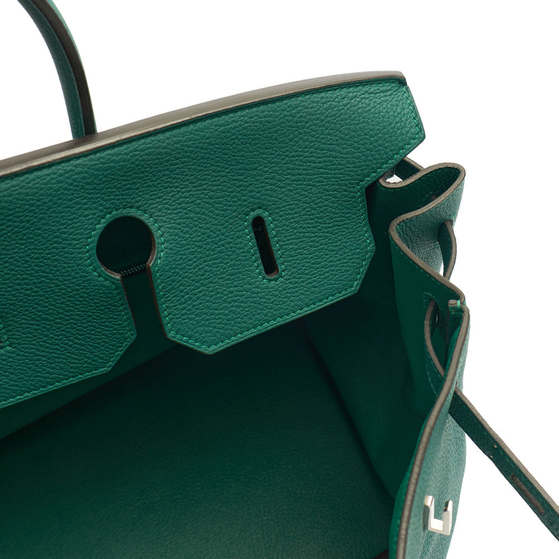 Picture of Hermes Tote Birkin 40 in Malachite, Togo Leather