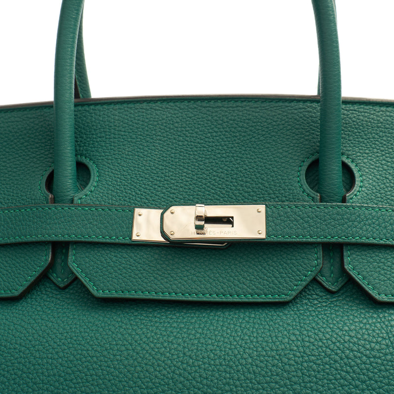 Picture of Hermes Tote Birkin 40 in Malachite, Togo Leather
