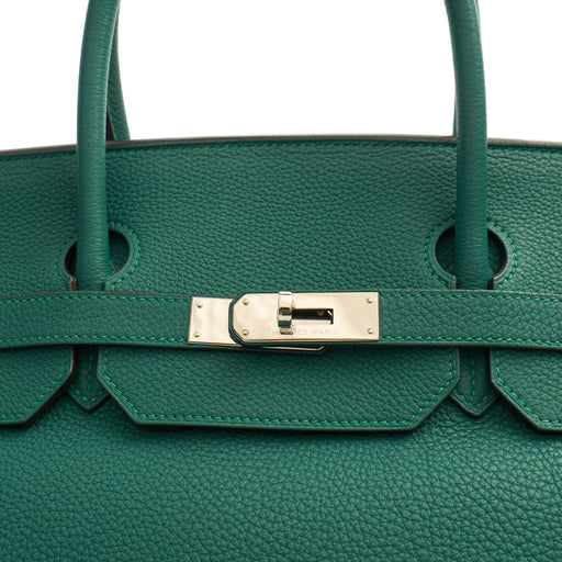 Picture of Hermes Tote Birkin 40 in Malachite, Togo Leather