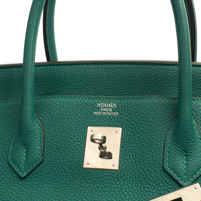 Picture of Hermes Tote Birkin 40 in Malachite, Togo Leather