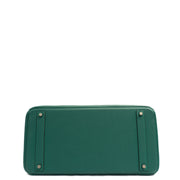 Picture of Hermes Tote Birkin 40 in Malachite, Togo Leather