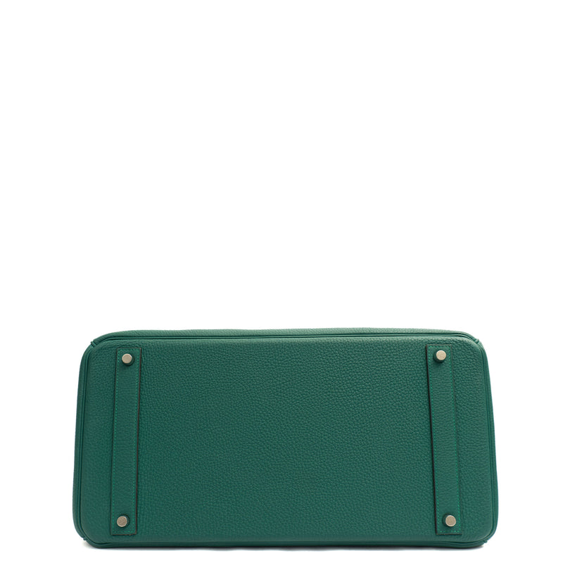 Picture of Hermes Tote Birkin 40 in Malachite, Togo Leather