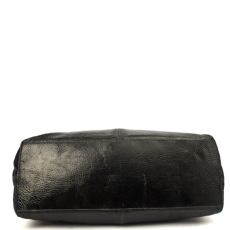 Picture of Mulberry Tote Somerset Tote in Black, Crinkle Patent