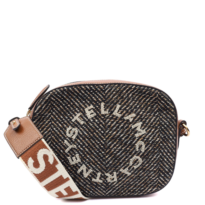 Picture of Stella McCartney Cross Body Logo Crossbody in Brown, Fabric