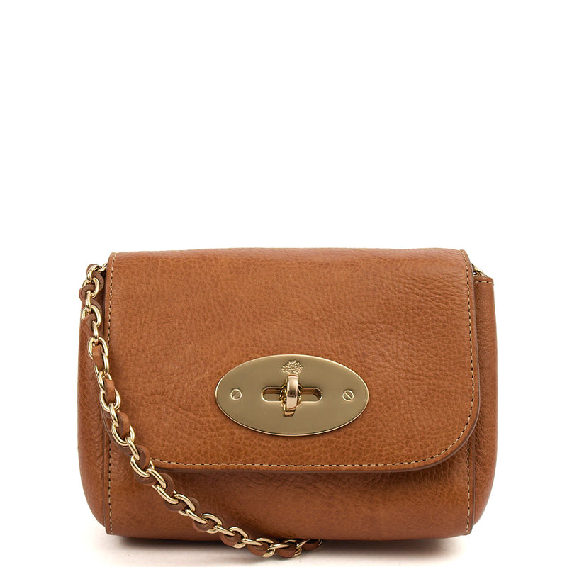 Picture of Mulberry Cross Body Lily - Mini  in Oak, Leather