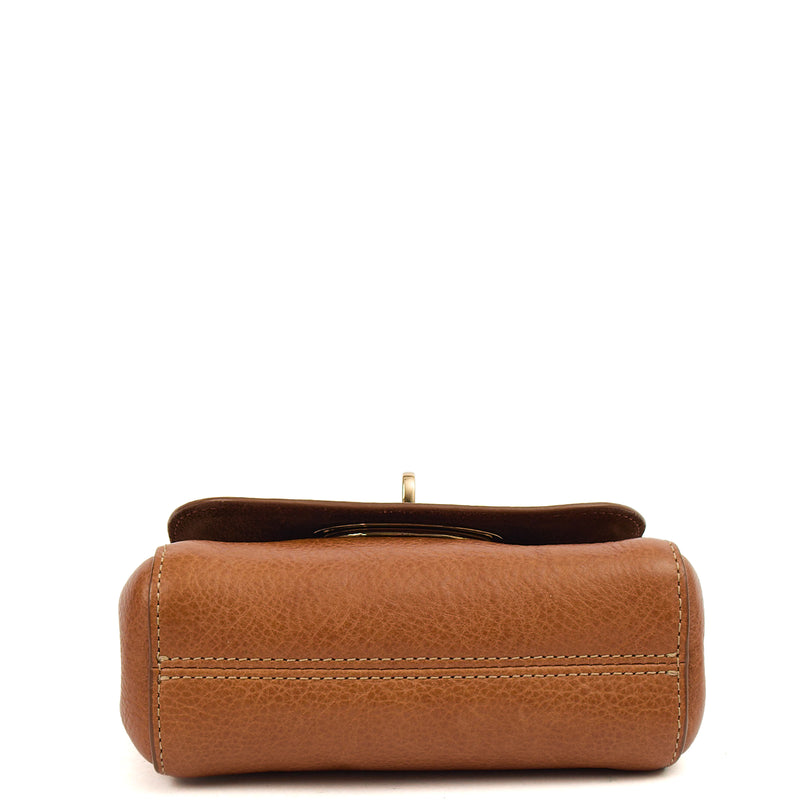 Picture of Mulberry Cross Body Lily - Mini  in Oak, Leather