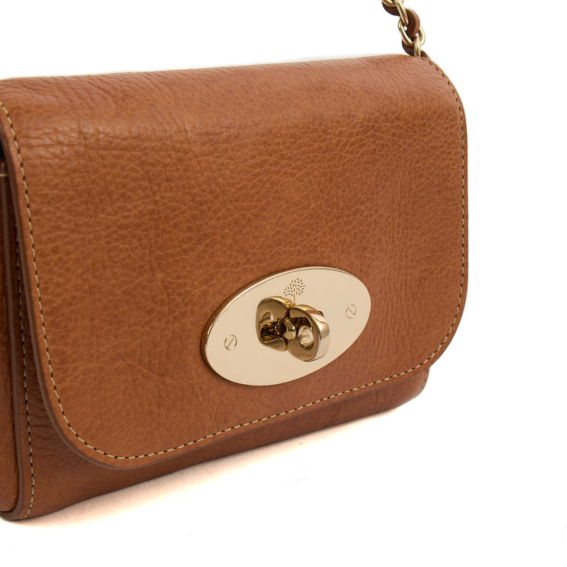 Picture of Mulberry Cross Body Lily - Mini  in Oak, Leather