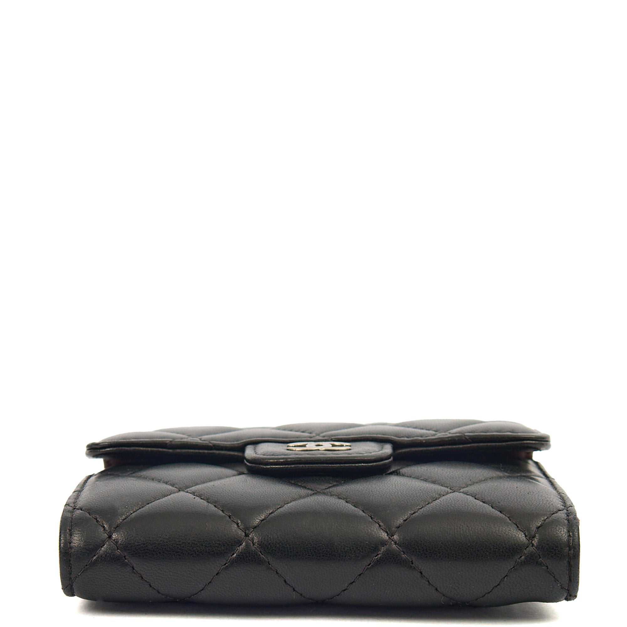 Chanel Wallet Flap Wallet in Black, Lambskin Leather | The Handbag