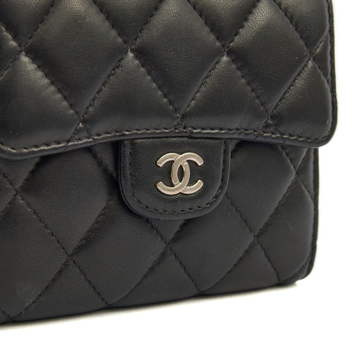 Picture of Chanel Wallet Flap Wallet in Black, Lambskin Leather