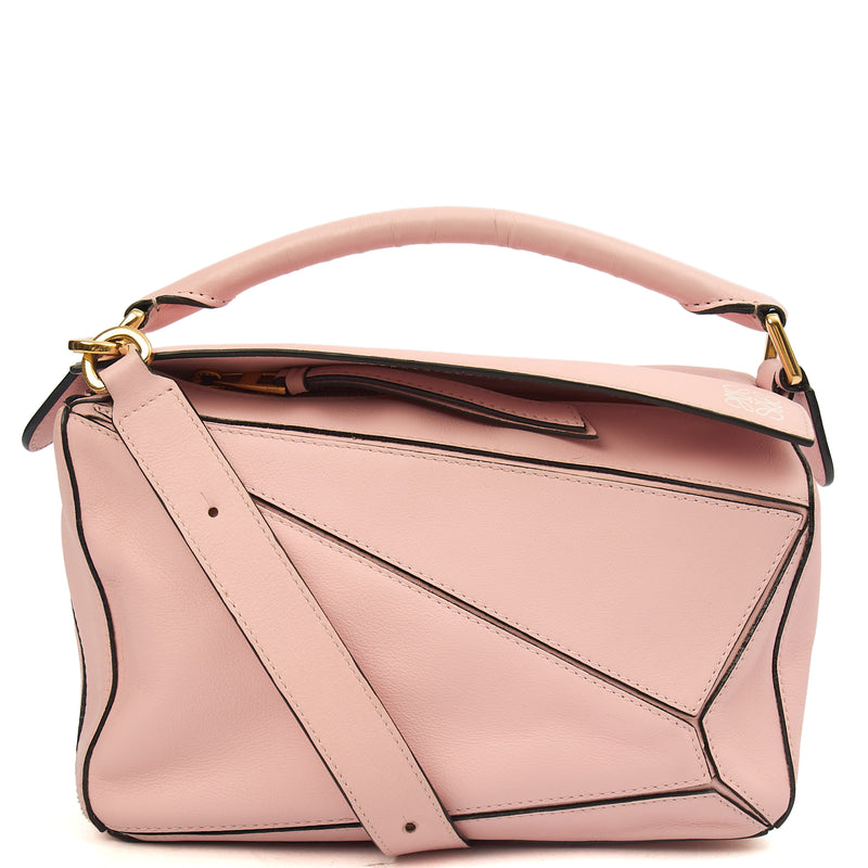 Picture of Loewe Cross Body Puzzle - Medium in Icy Pink, Leather