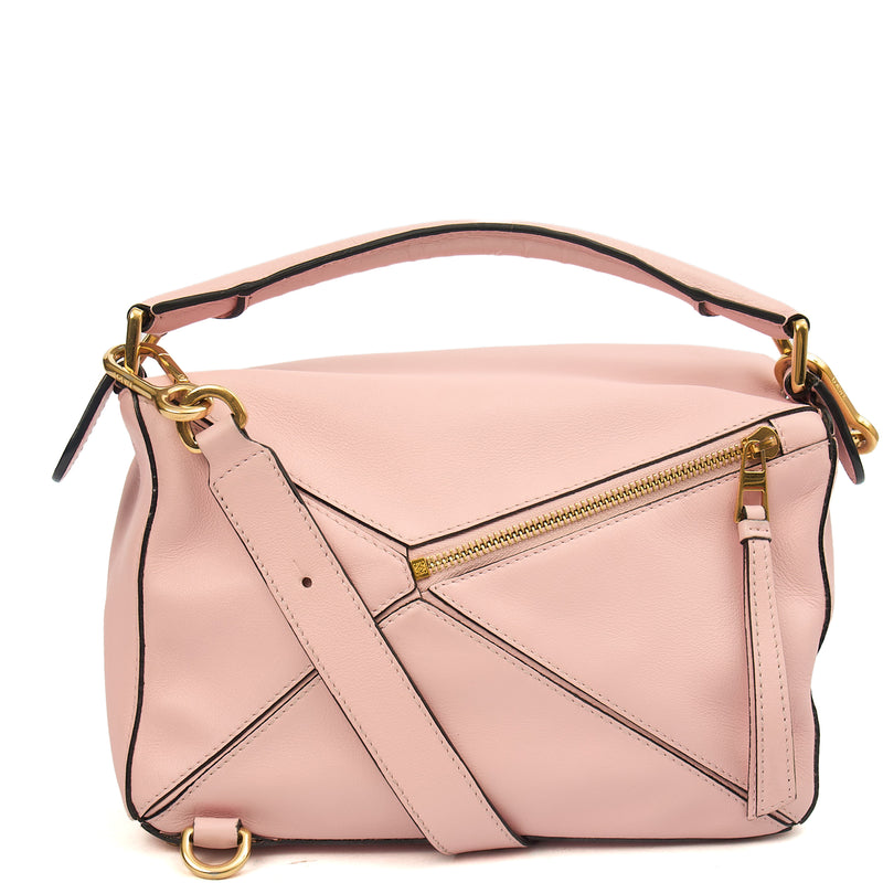 Picture of Loewe Cross Body Puzzle - Medium in Icy Pink, Leather