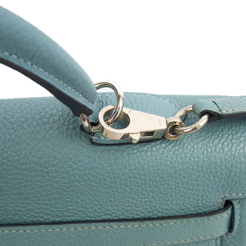 Picture of Hermes Tote Kelly 35 in Bleu Jean, Togo Leather