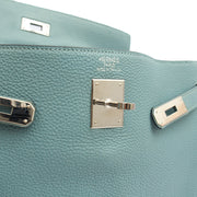 Picture of Hermes Tote Kelly 35 in Bleu Jean, Togo Leather