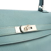 Picture of Hermes Tote Kelly 35 in Bleu Jean, Togo Leather