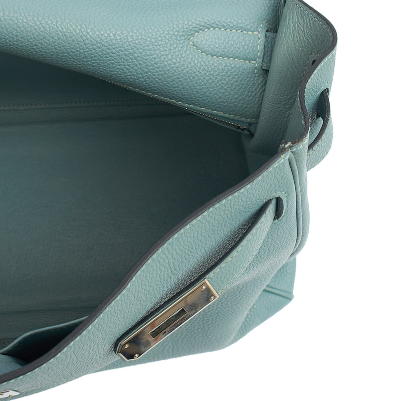 Picture of Hermes Tote Kelly 35 in Bleu Jean, Togo Leather