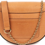 Picture of Aspinal of London Shoulder Bag Letterbox Saddle Bag in Brown, Leather