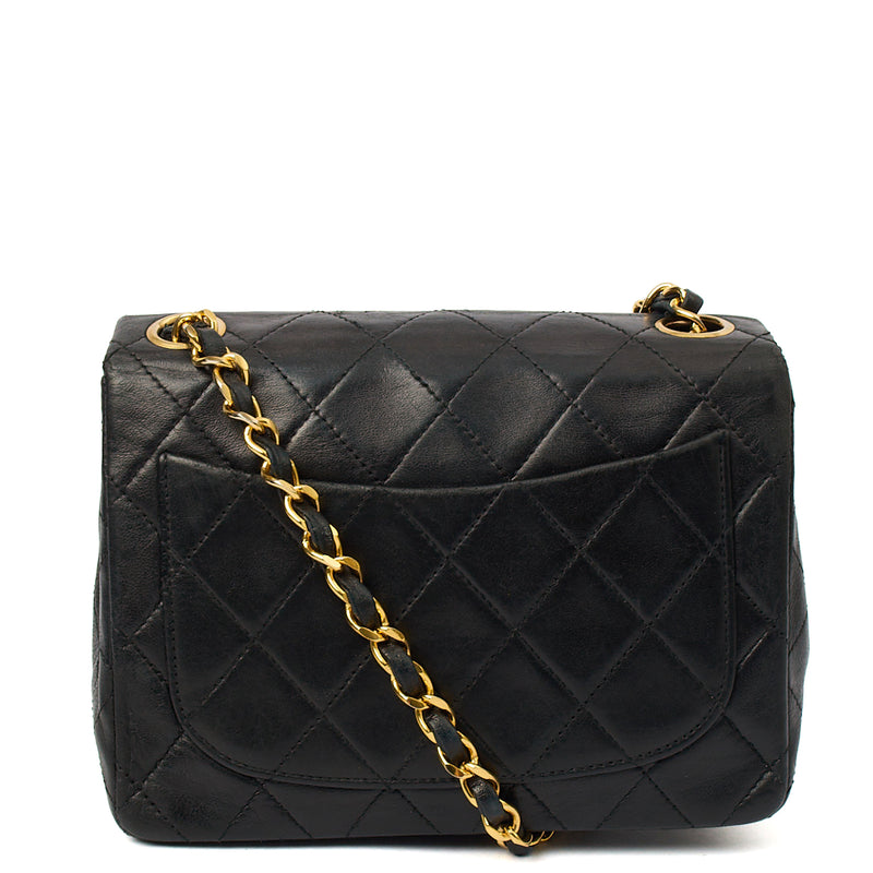Picture of Chanel Cross Body Classic - Mini (Square) in Black, Lambskin Leather