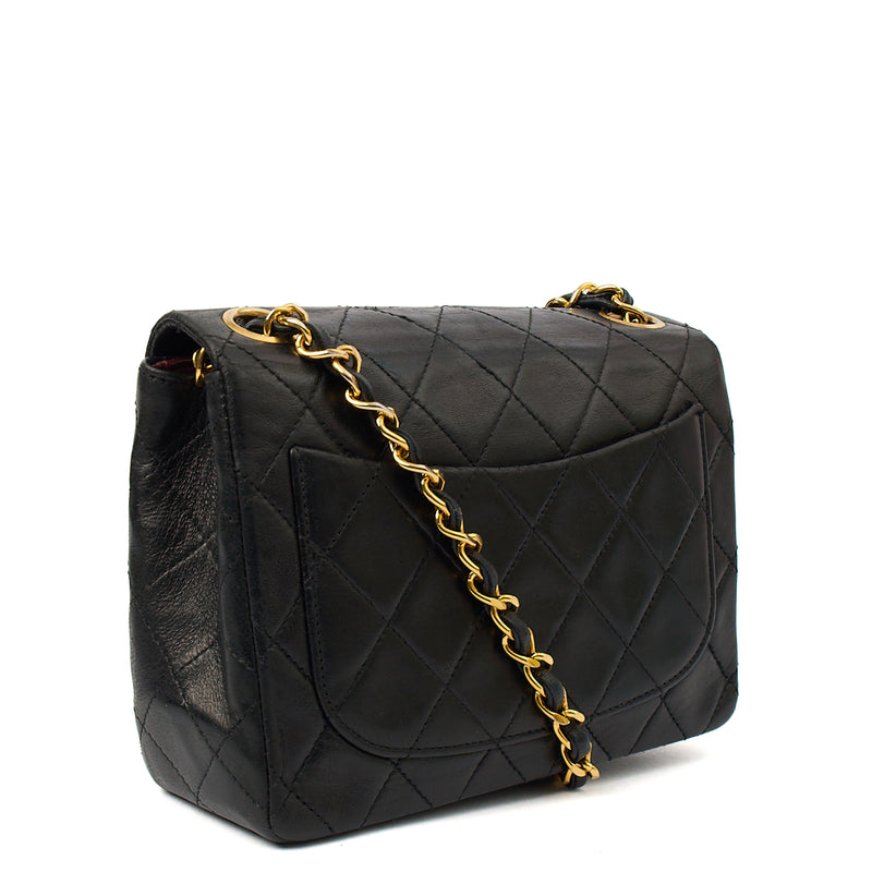 Picture of Chanel Cross Body Classic - Mini (Square) in Black, Lambskin Leather