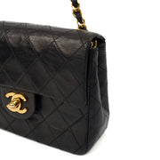 Picture of Chanel Cross Body Classic - Mini (Square) in Black, Lambskin Leather