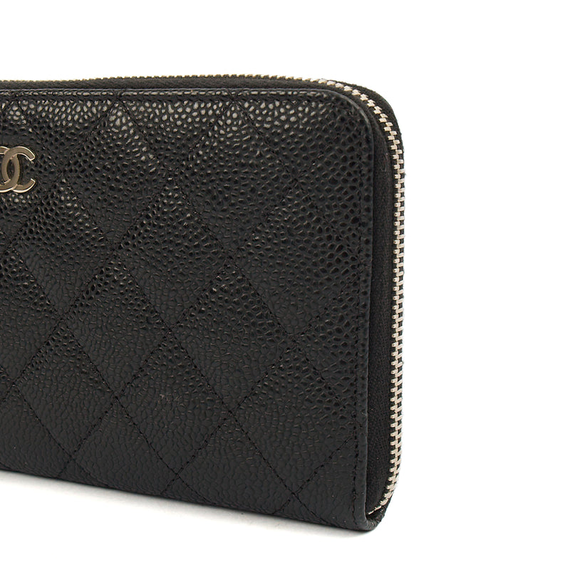 Picture of Chanel Purse Zip Wallet in Black, Caviar Leather