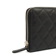 Picture of Chanel Purse Zip Wallet in Black, Caviar Leather