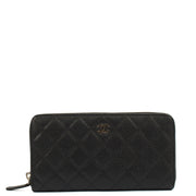 Picture of Chanel Purse Zip Wallet in Black, Caviar Leather