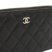 Picture of Chanel Purse Zip Wallet in Black, Caviar Leather