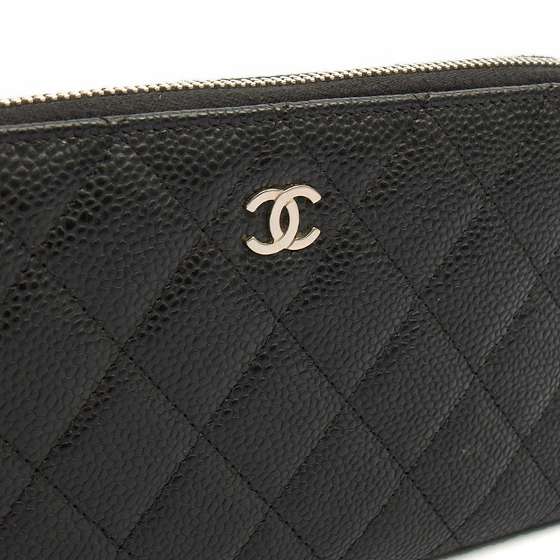 Picture of Chanel Purse Zip Wallet in Black, Caviar Leather