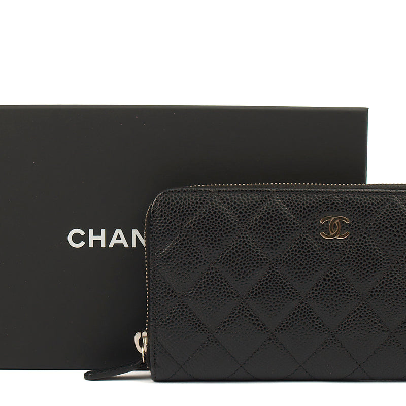 Picture of Chanel Purse Zip Wallet in Black, Caviar Leather