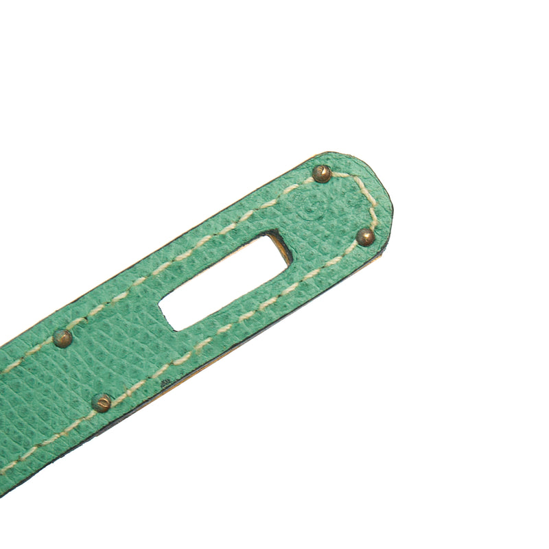 Picture of Hermes Top Handle Kelly 28 in Vert Vertigo, Courchevel Leather