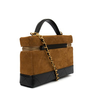 Picture of Chanel Top Handle Vanity - Small in Neutral, Suede