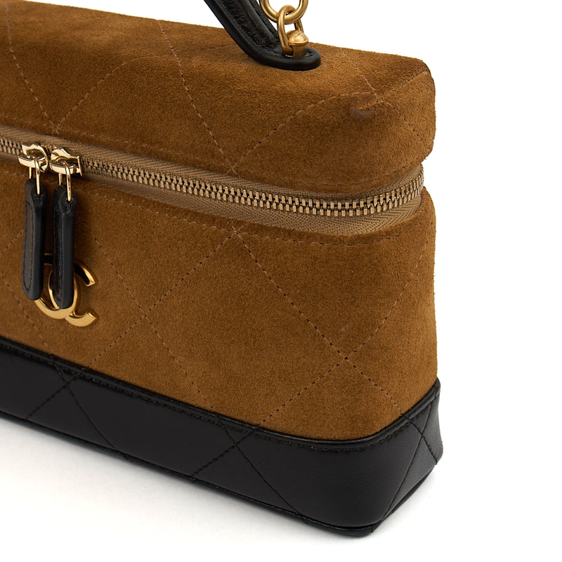 Picture of Chanel Top Handle Vanity - Small in Neutral, Suede
