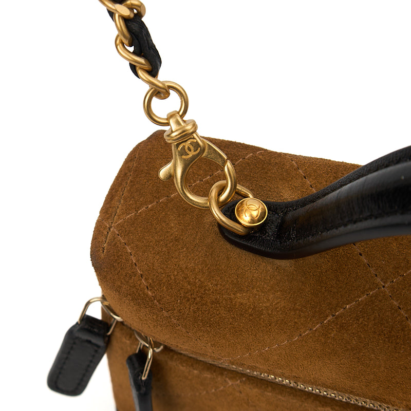 Picture of Chanel Top Handle Vanity - Small in Neutral, Suede