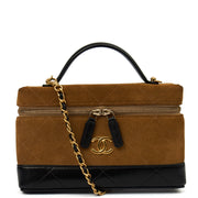 Picture of Chanel Top Handle Vanity - Small in Neutral, Suede