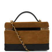 Picture of Chanel Top Handle Vanity - Small in Neutral, Suede